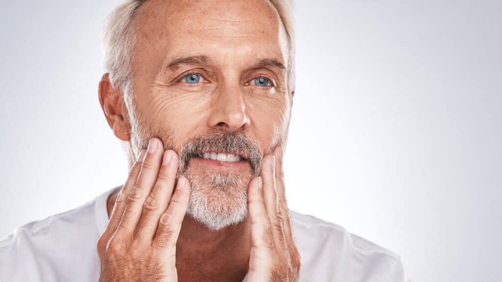 A man happy with his gum grafting results in Colorado Springs
