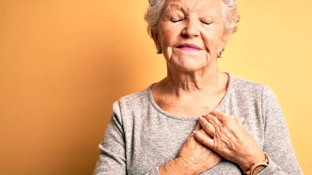 Woman Who Realizes The Link Between Heart Health and Gum Disease